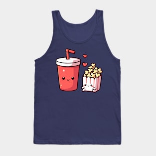 cute soda and popcorn combo Tank Top